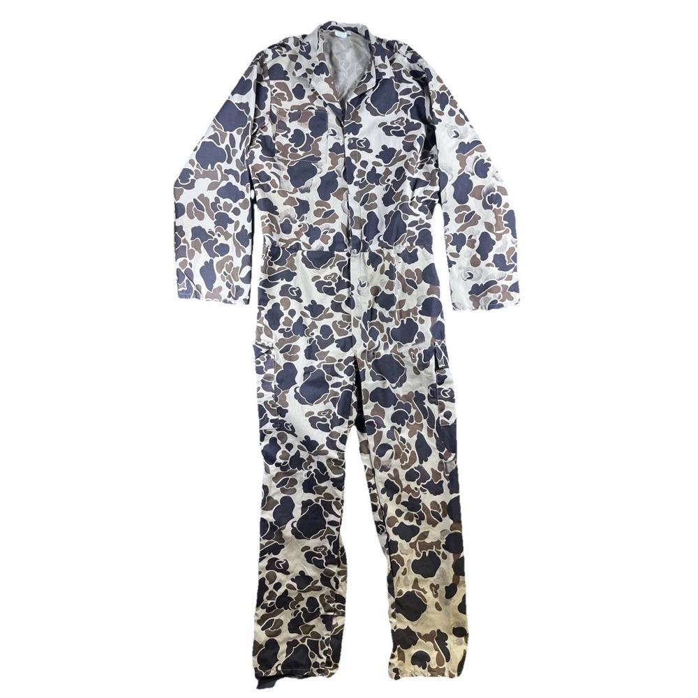Himalaya Coveralls Jumpsuit Mens Brown XXL Duck Camo Hunting USA Streetwear VTG